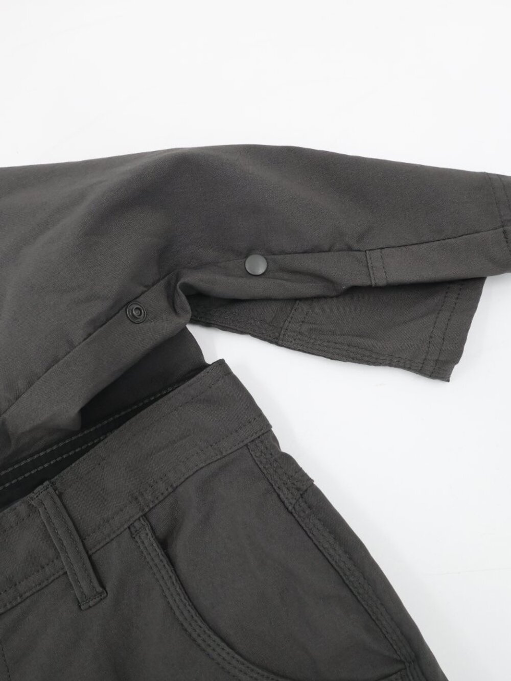 PrAna Pants Men's 28 Zion Stretch Relaxed Fit Belted Performance Hiking Roll Up - Picture 6 of 13